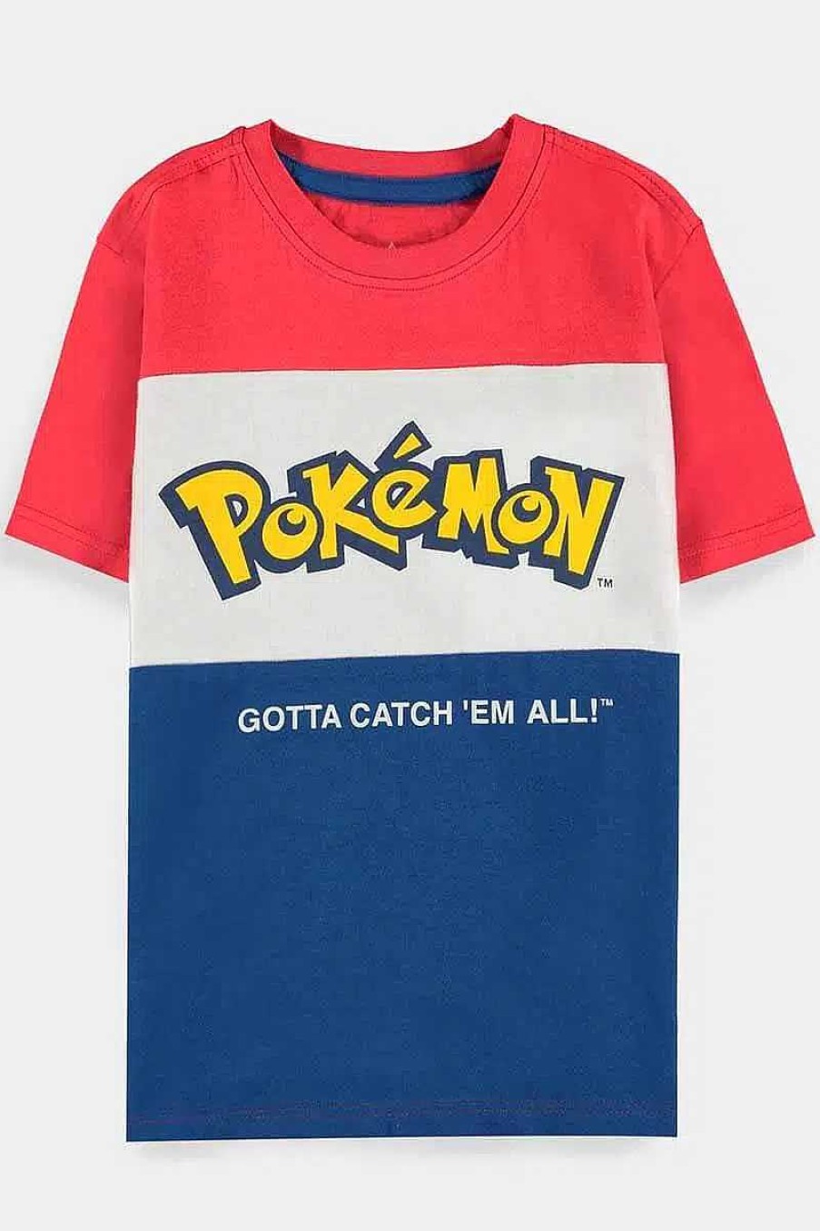 POCKET MONSTER Pokemon Til Bornevaerelset | Trefarvet T Shirt I Bornestorrelser