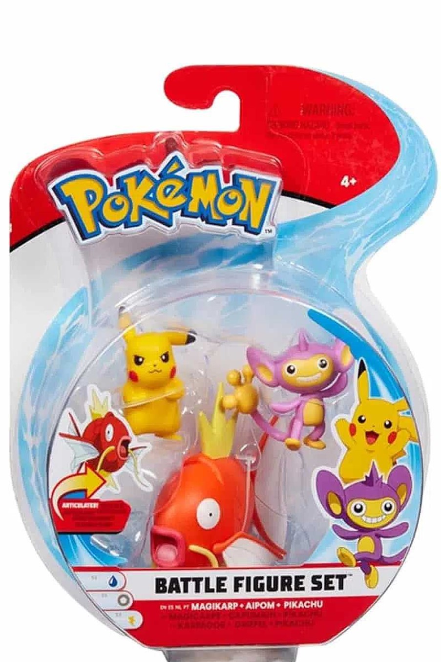 POCKET MONSTER Pokemon Figurer | Magikarp Aipom Og Pikachu Figurer