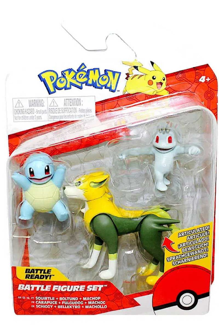 POCKET MONSTER Pokemon Figurer | Squirtle Boltund Og Machop Figurer