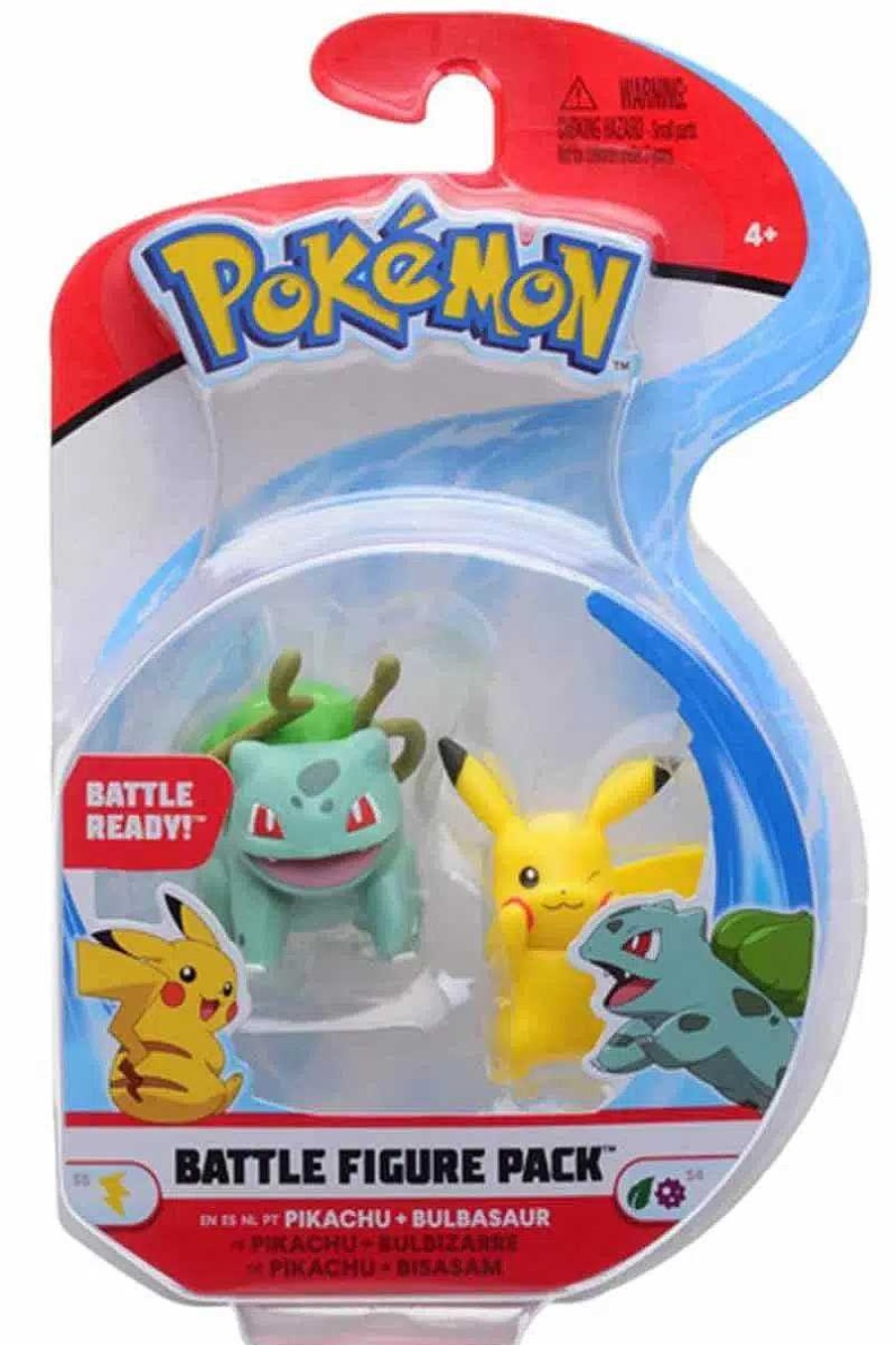 POCKET MONSTER Pokemon Figurer | Pikachu & Bulbasaur Figurer