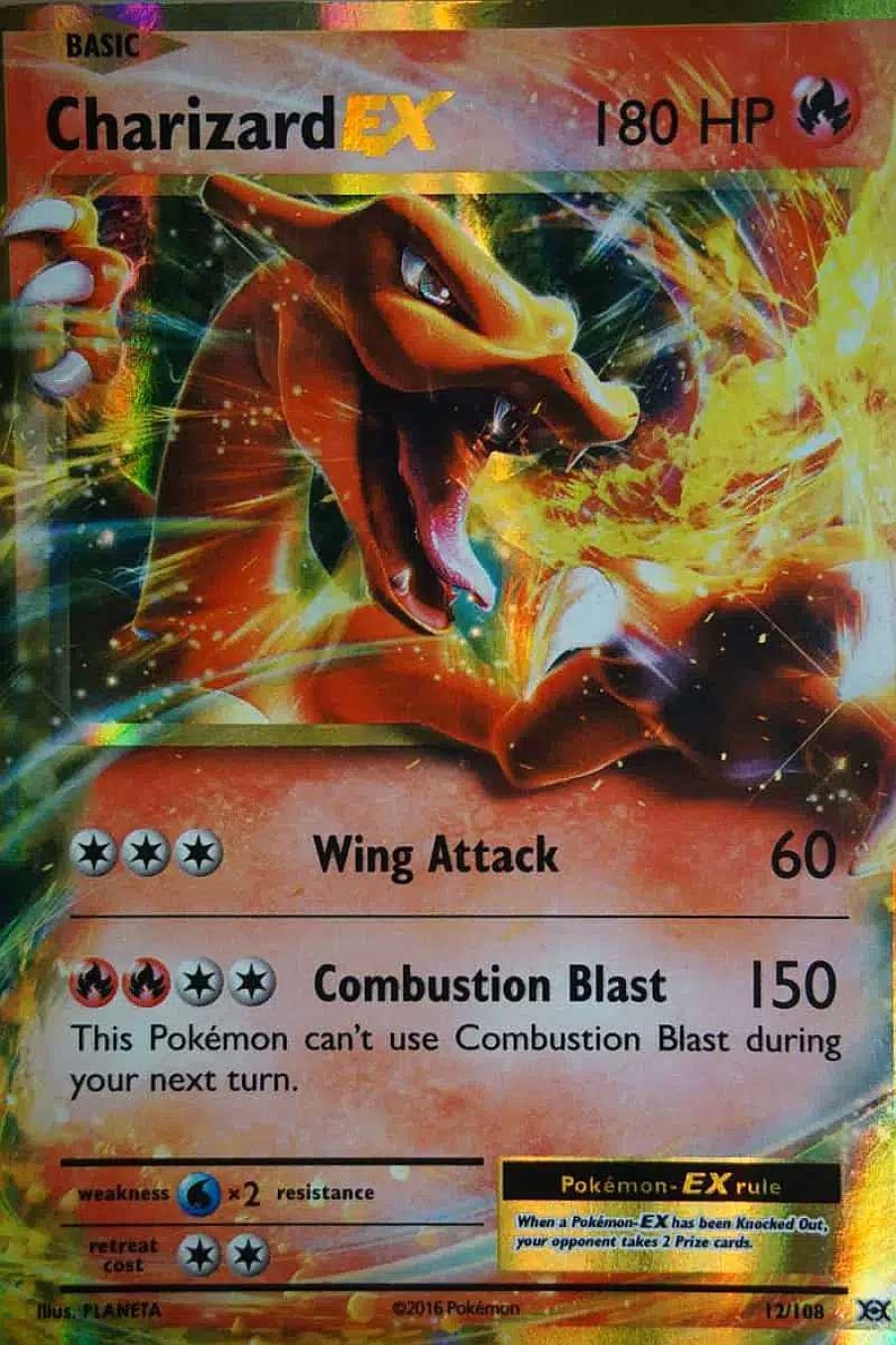 POCKET MONSTER Pokemon Kort | Charizard Ex 12/108