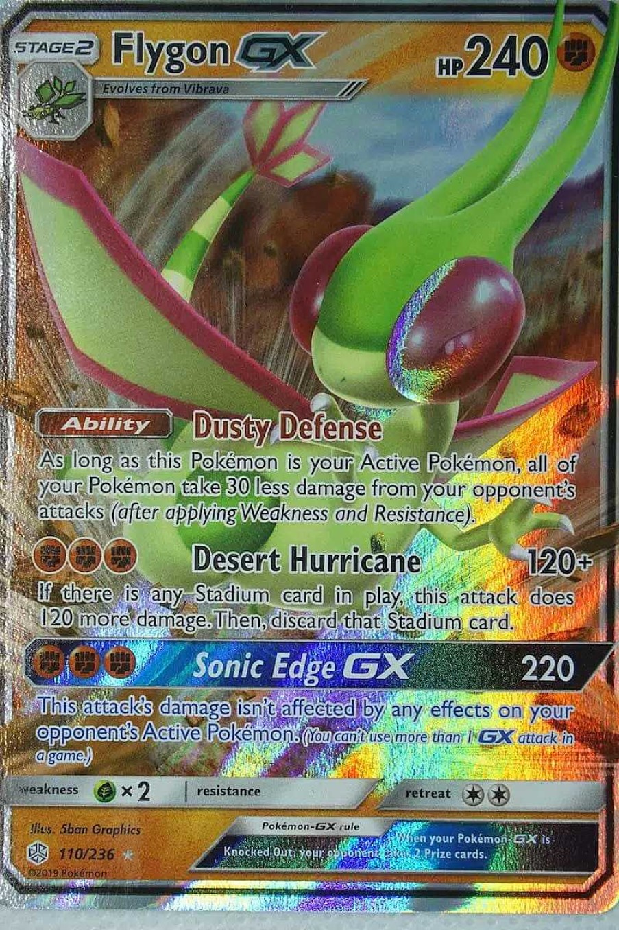 POCKET MONSTER Pokemon Kort | Flygon Gx 110/236