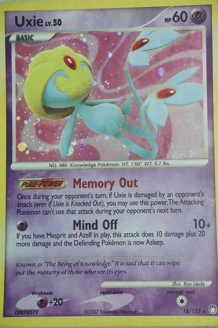 POCKET MONSTER Pokemon Kort | Uxie 18/123 Holo Rare