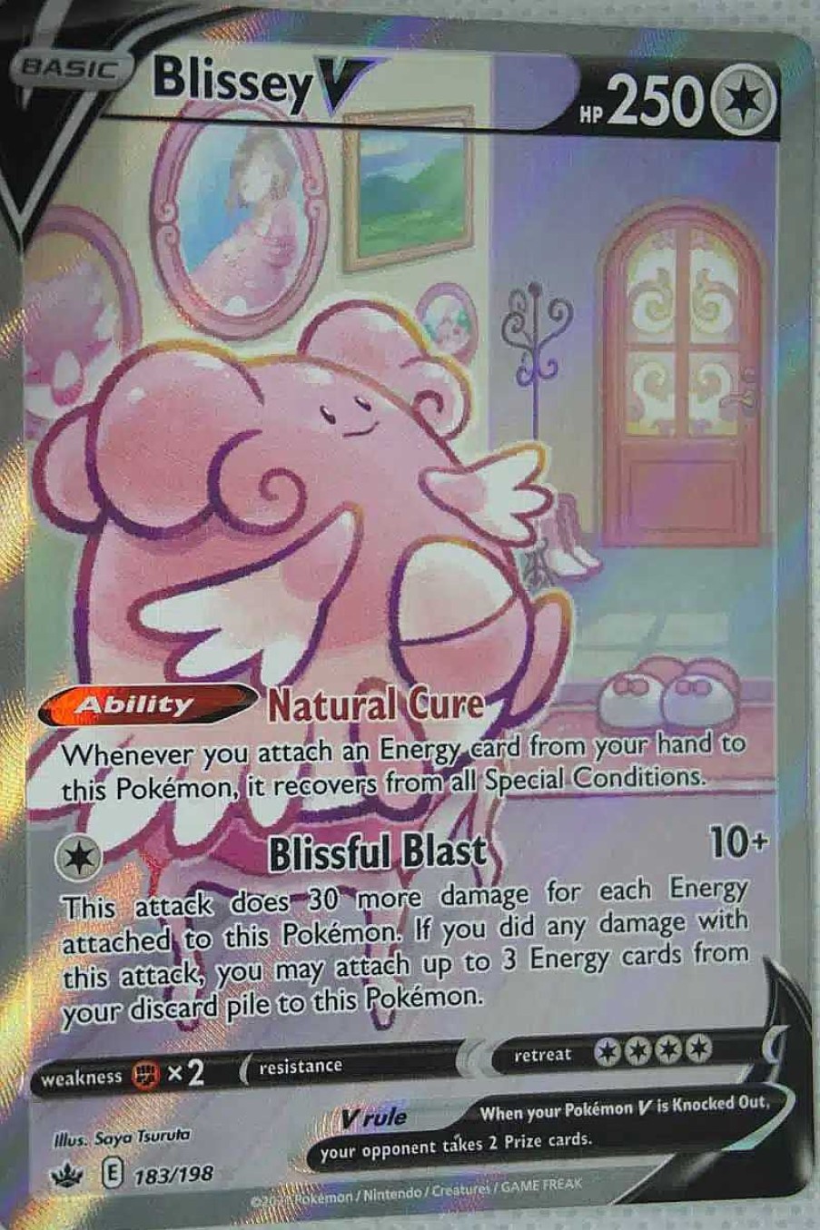 POCKET MONSTER Pokemon Kort | Blissey V 183/198 Full Art