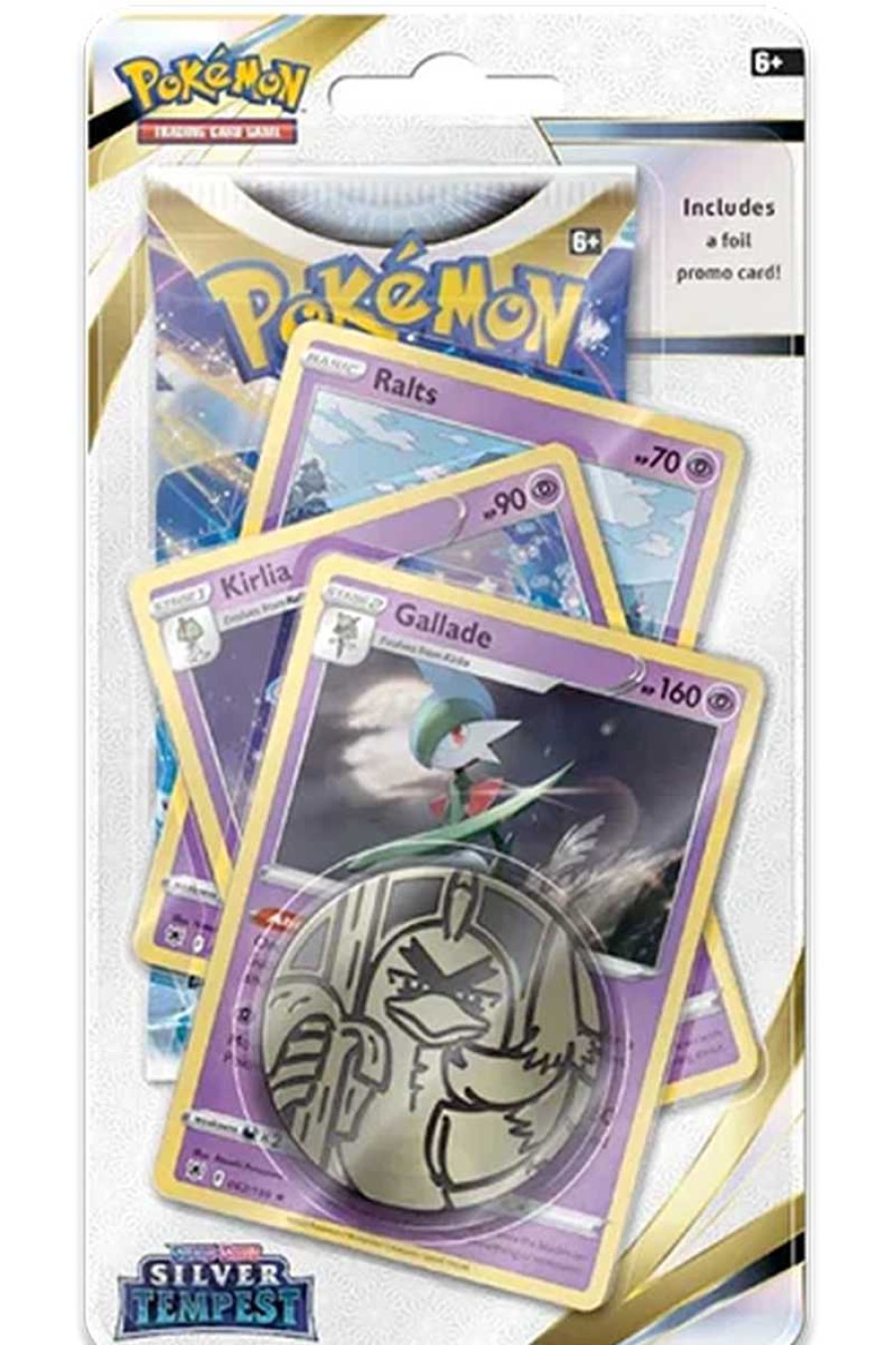 POCKET MONSTER Pokemon Kort | Silver Tempest Premium Blisterpakke Med Gallade