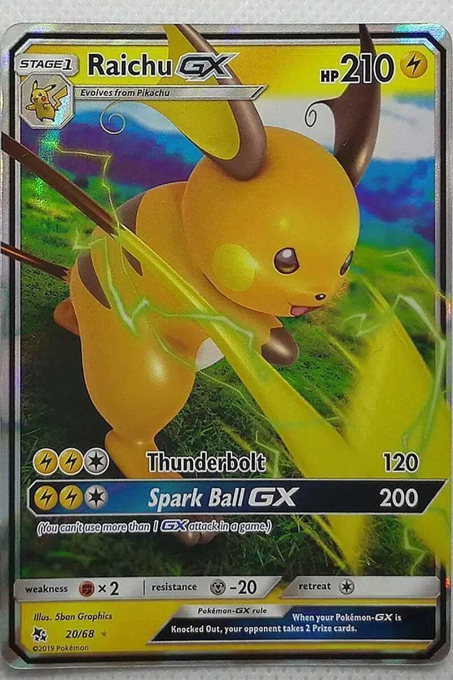 POCKET MONSTER Pokemon Kort | Raichu Gx 20/68