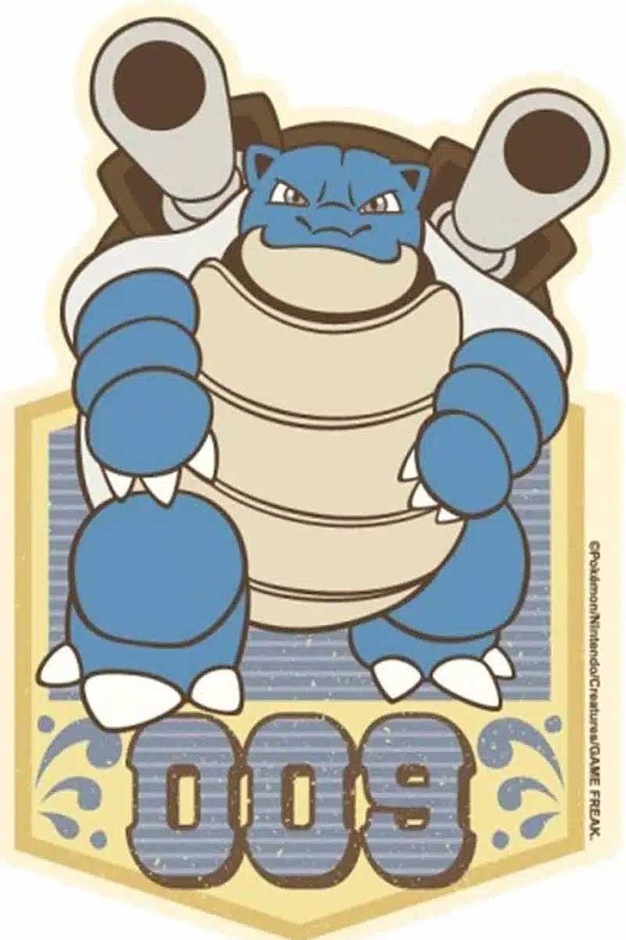 POCKET MONSTER Pokemon Skoleudstyr | Japansk Blastoise Klistermaerke