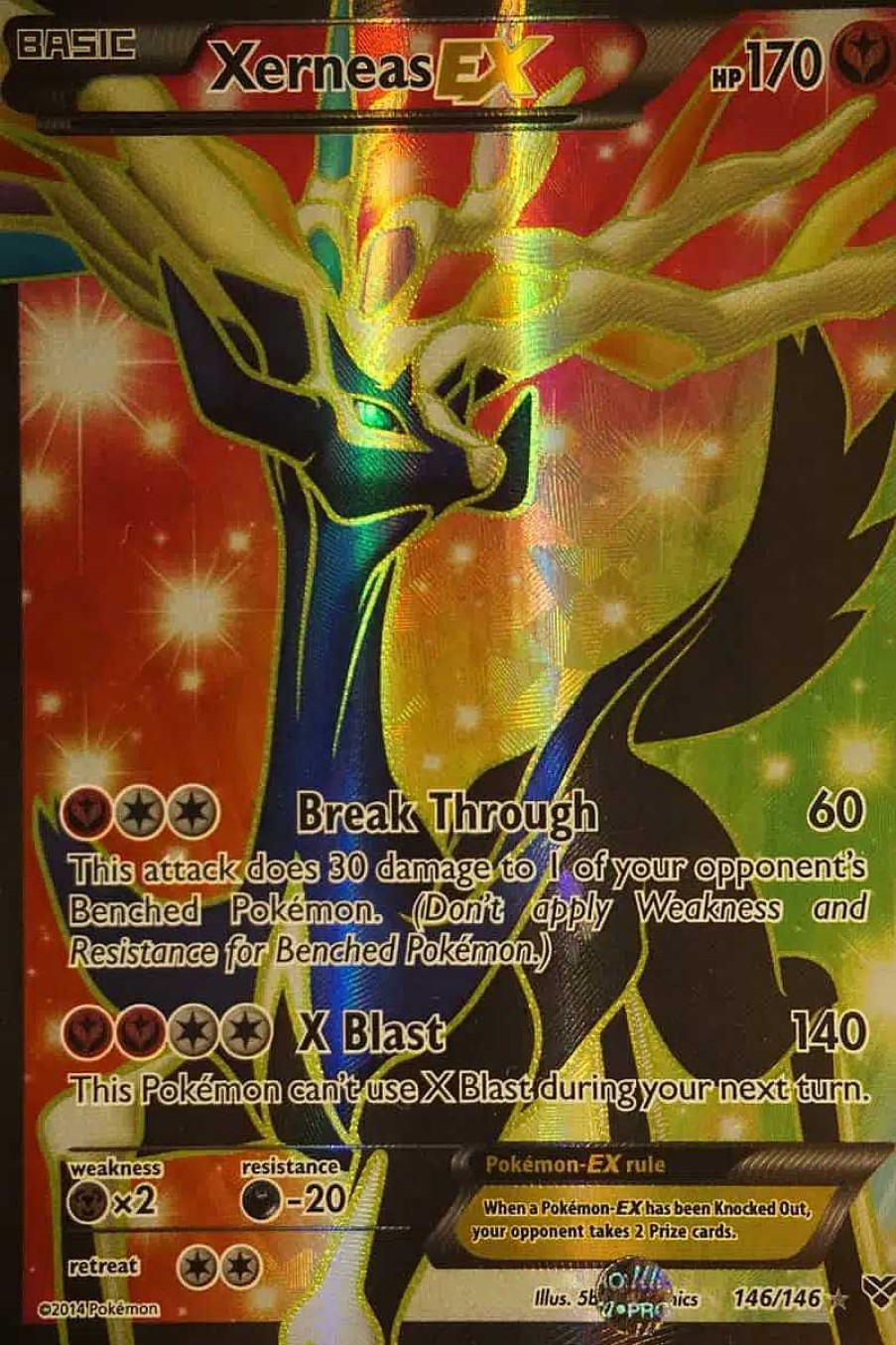 POCKET MONSTER Pokemon Kort | Xerneas Ex 146/146 Full Art