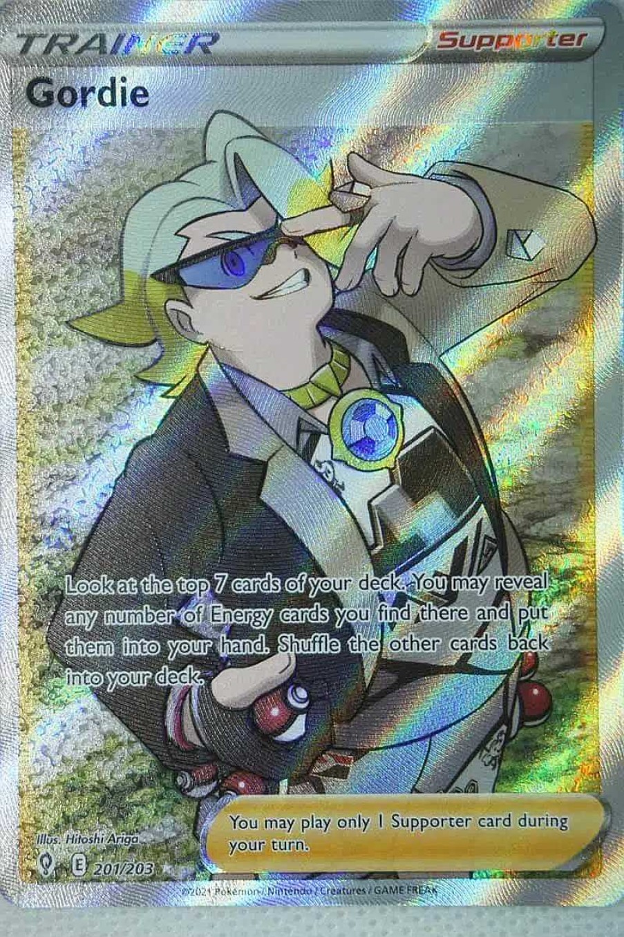 POCKET MONSTER Pokemon Kort | Gordie 201/203 Full Art