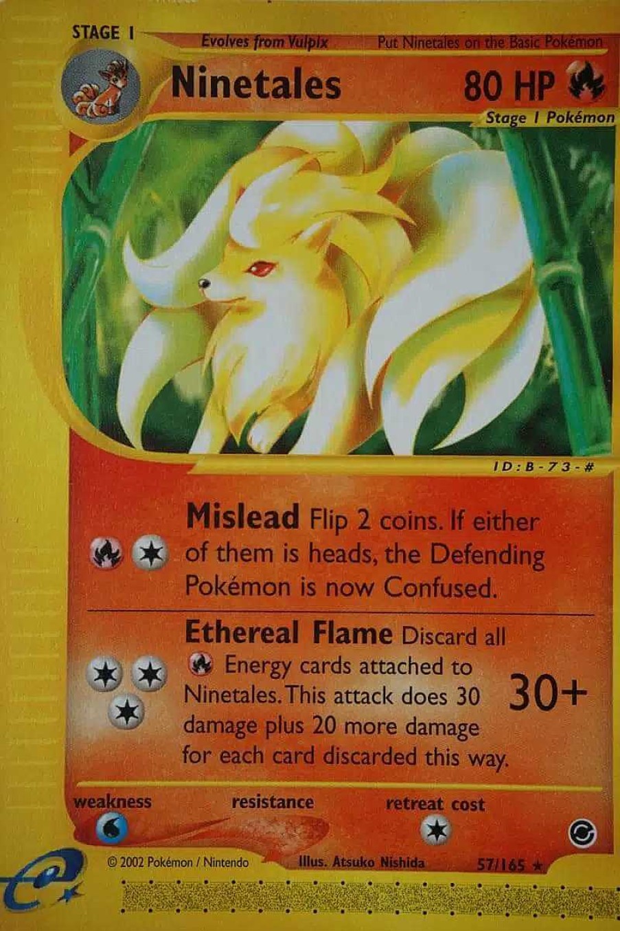 POCKET MONSTER Pokemon Kort | Ninetales 57/165 Rare Reverse Holo