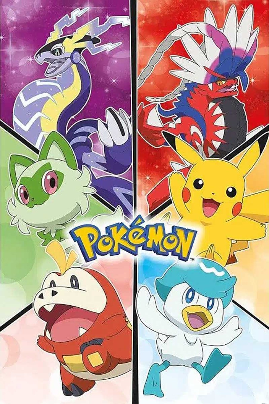 POCKET MONSTER Pokemon Til Bornevaerelset | Pokemon Scarlet & Violet Plakat