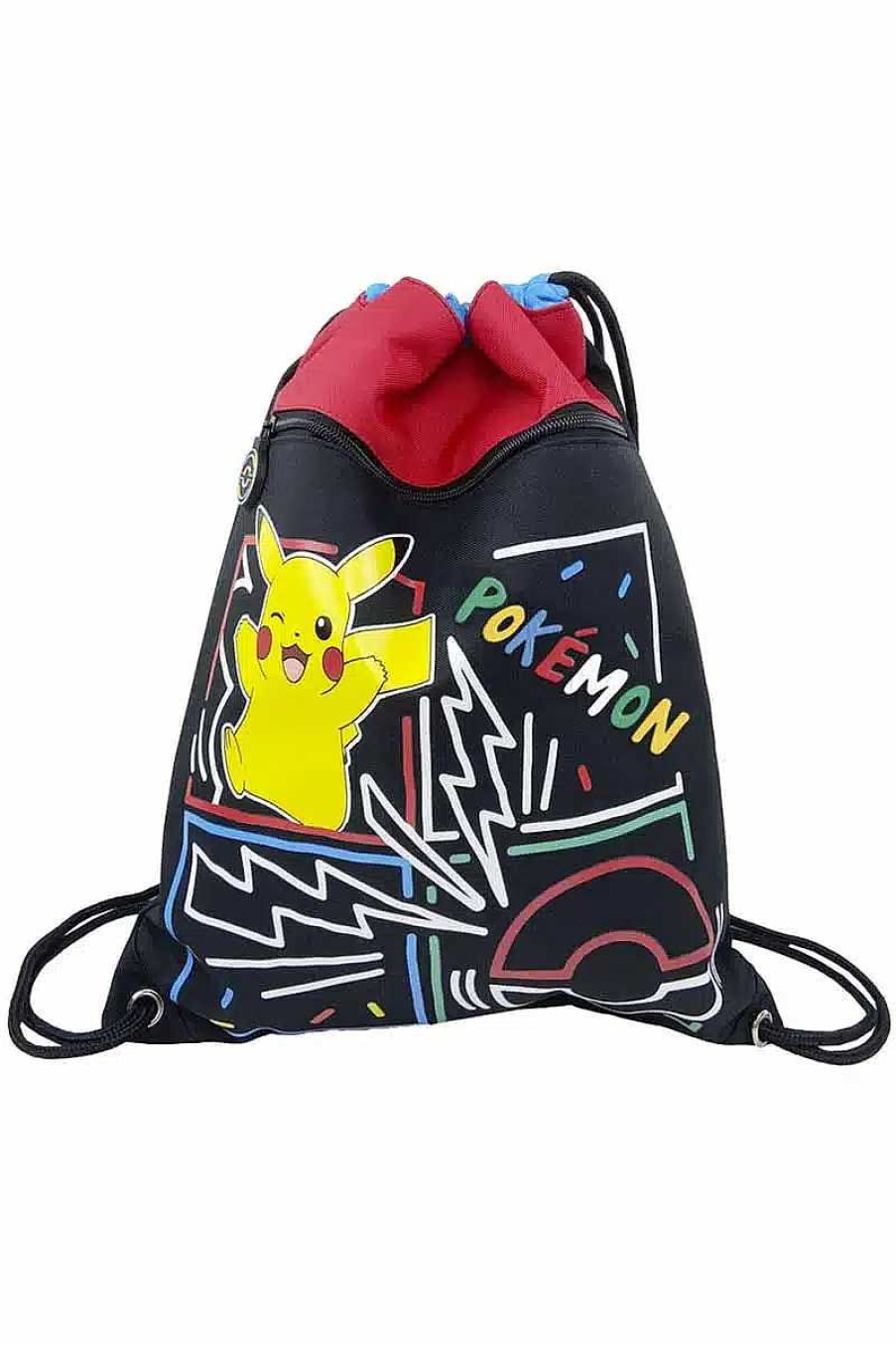 POCKET MONSTER Pokemon Skoleudstyr | Pikachu Og Poke Ball Gymnastiktaske