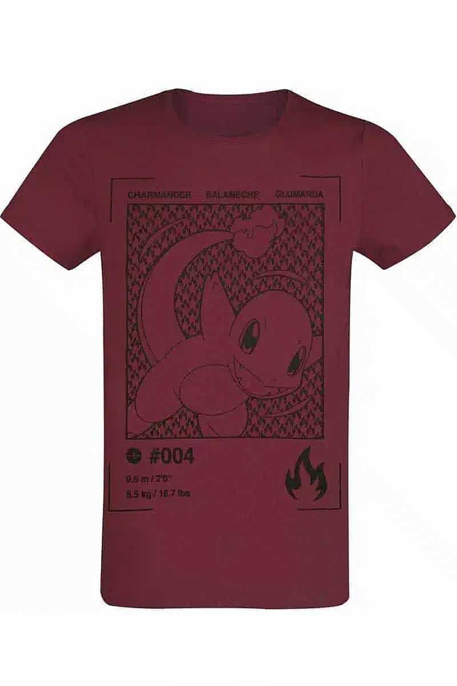 POCKET MONSTER Pokemon Til Bornevaerelset | Rod T Shirt Med Chamander Small