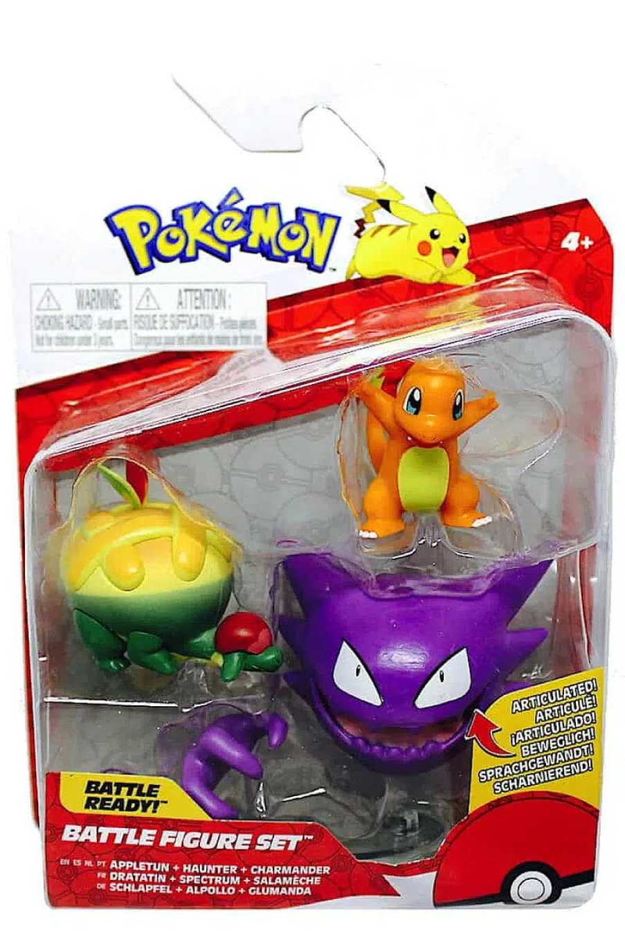 POCKET MONSTER Pokemon Figurer | Appletun Haunter Og Charmander Figurer