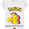 POCKET MONSTER Pokemon Til Bornevaerelset | Pikachu Silhuet T Shirt I Bornestorrelser