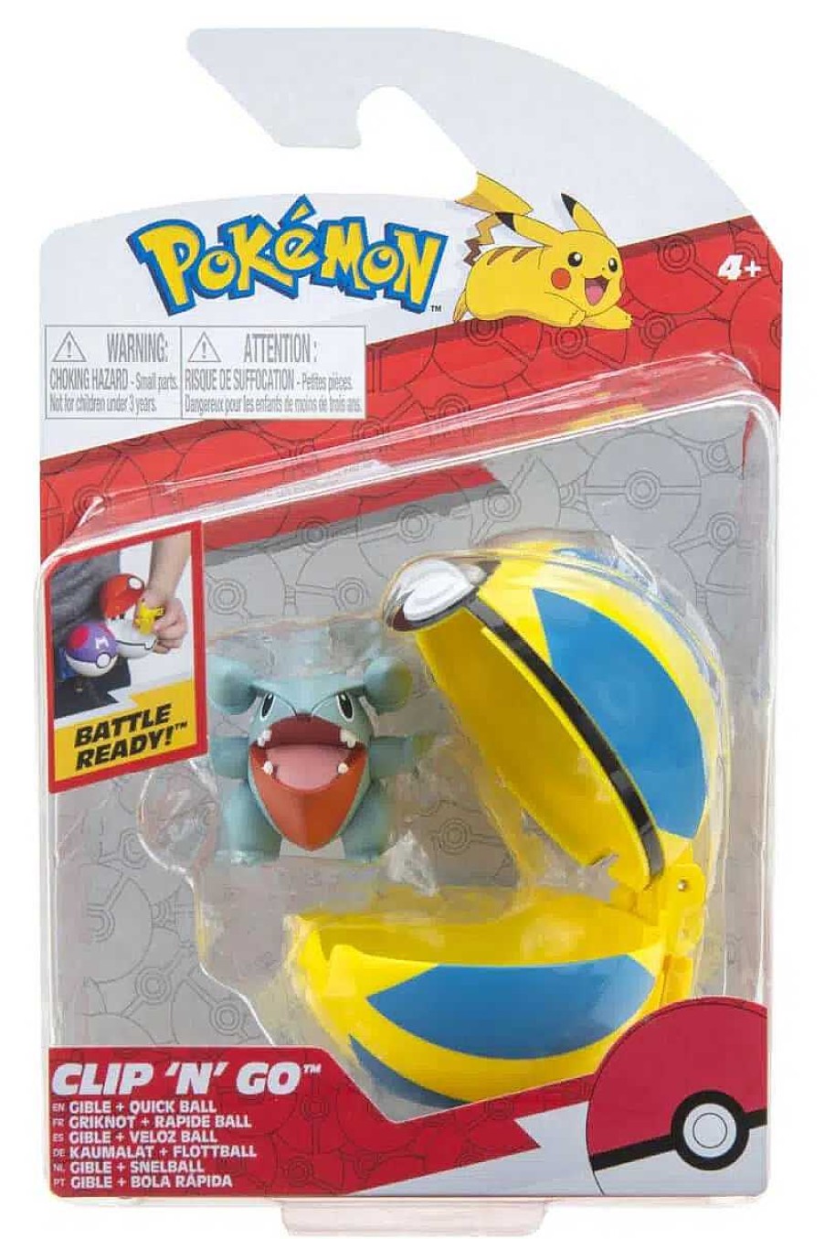 POCKET MONSTER Pokemon Figurer | Gible Og Poke Ball