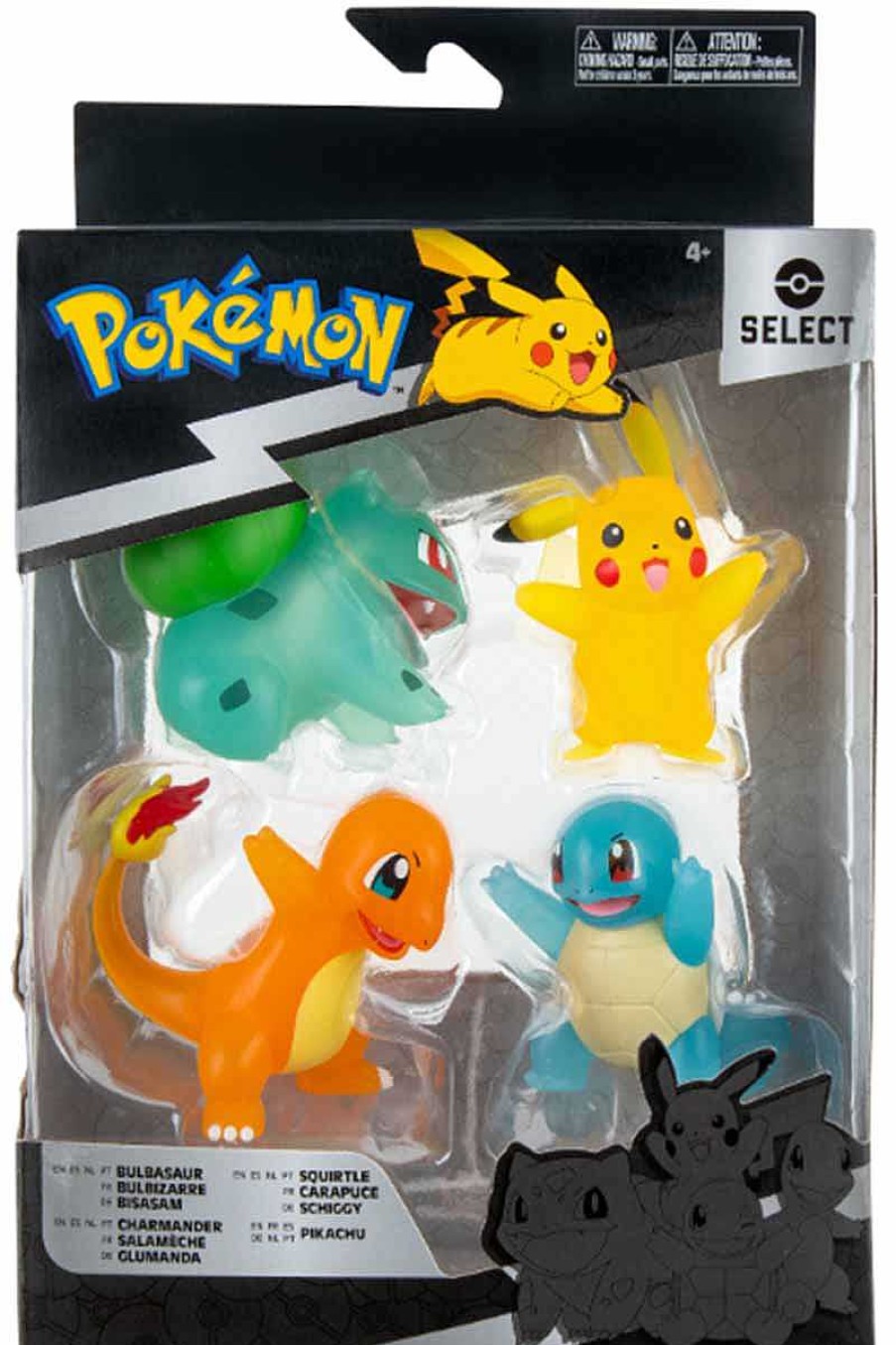 POCKET MONSTER Pokemon Figurer | 4 Shiny Pokemon Figurer