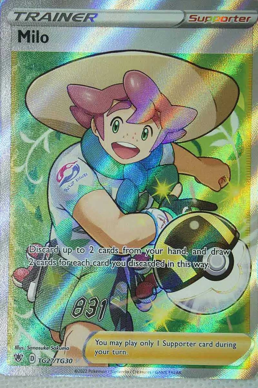 POCKET MONSTER Pokemon Kort | Milo Tg27/Tg30 Full Art