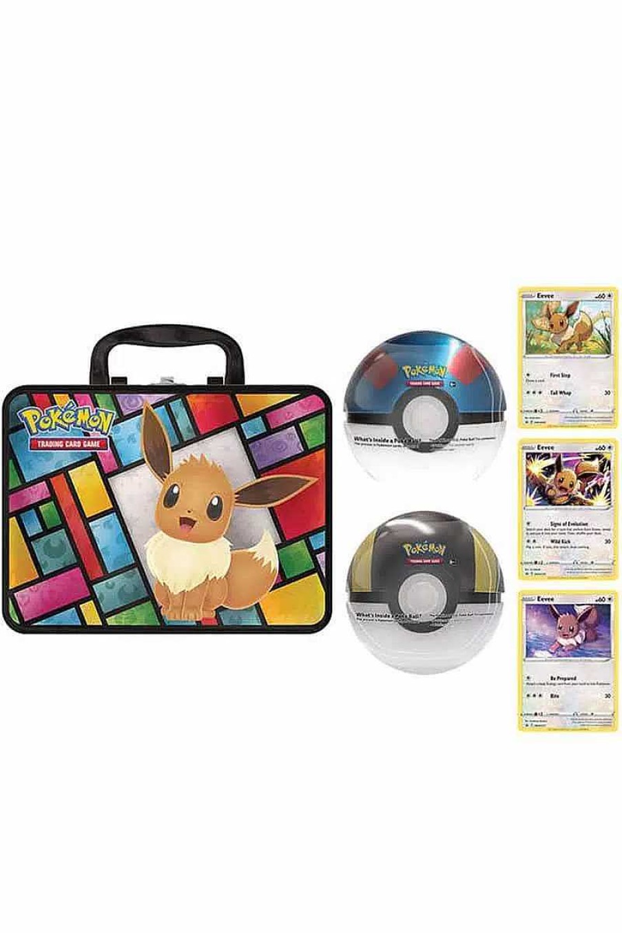 POCKET MONSTER Pokemon Kort | Eeveelution Collector Chest Med 2 Poke Balls Inkl 11 Boosterpakker