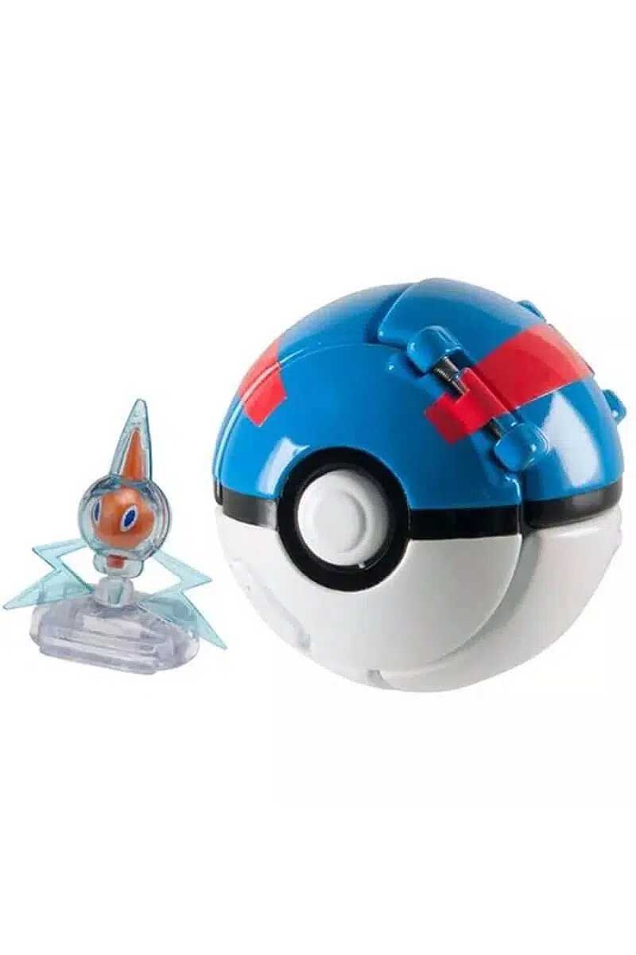 POCKET MONSTER Pokemon Figurer | Rotom Og Great Ball Fra Tomy