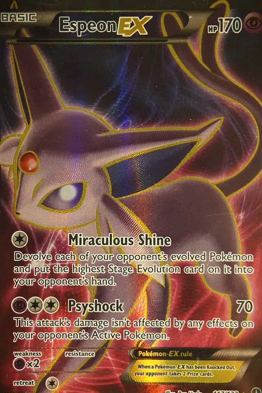 POCKET MONSTER Pokemon Kort | Espeon Ex 117/122 Full Art