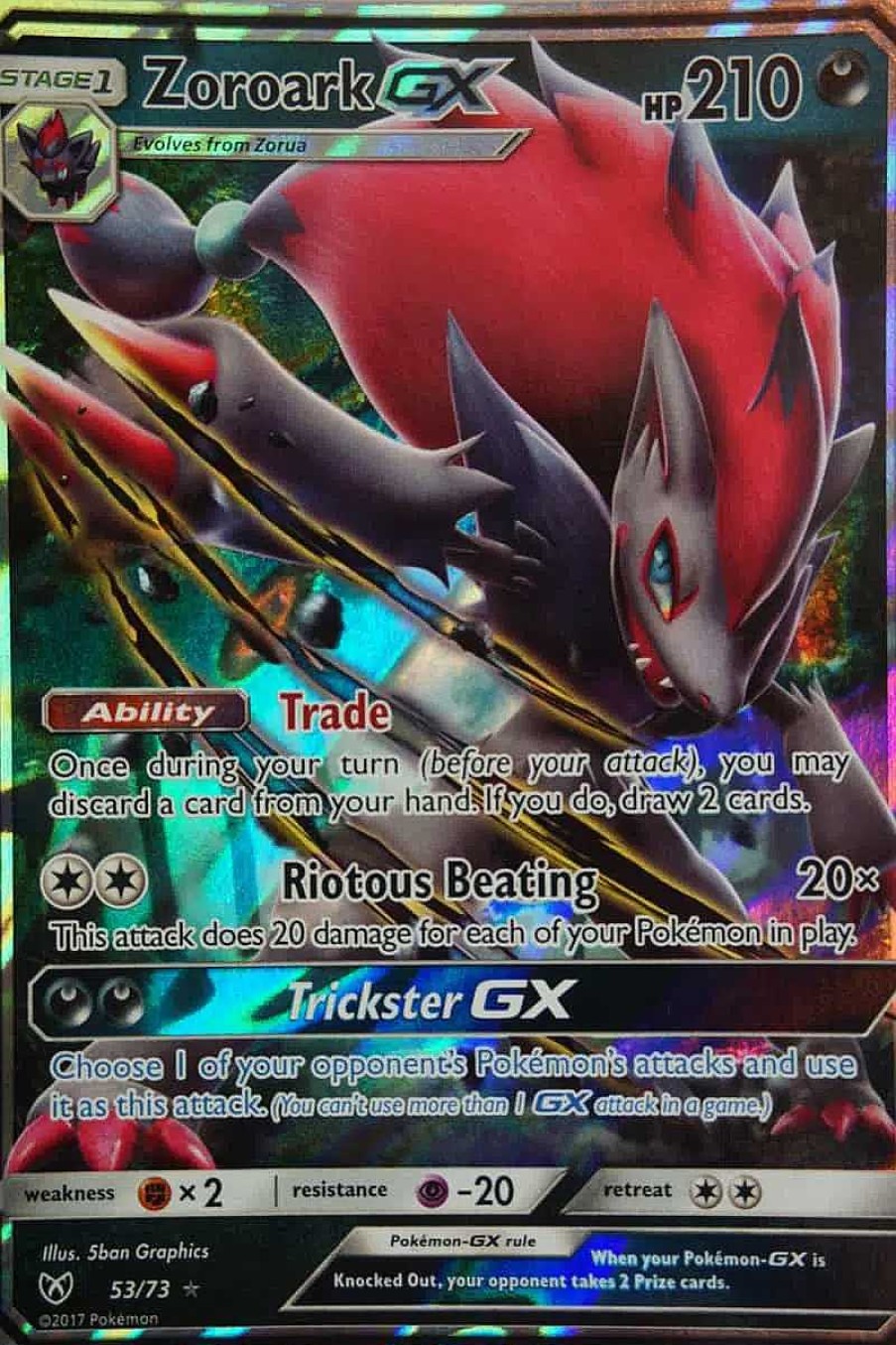 POCKET MONSTER Pokemon Kort | Zoroark Gx 53/73