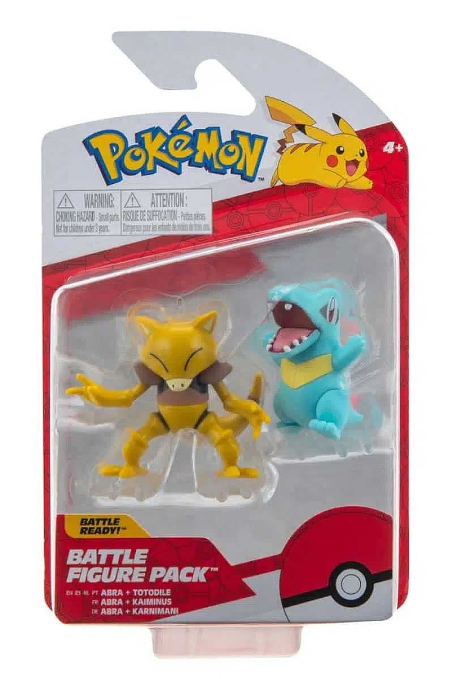 POCKET MONSTER Pokemon Figurer | Abra Og Totodile Figurer