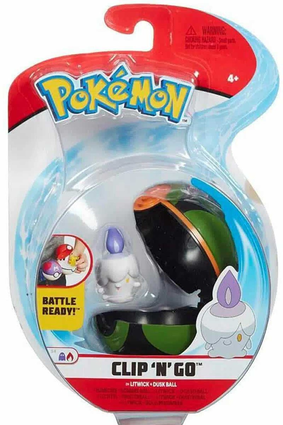 POCKET MONSTER Pokemon Figurer | Litwick & Dusk Ball