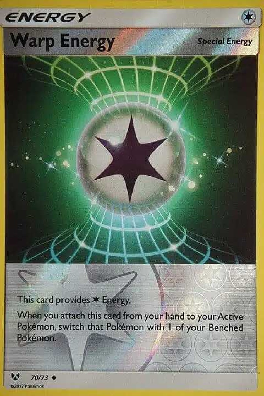 POCKET MONSTER Pokemon Kort | Warp Energy 70/73 Reverse Holo