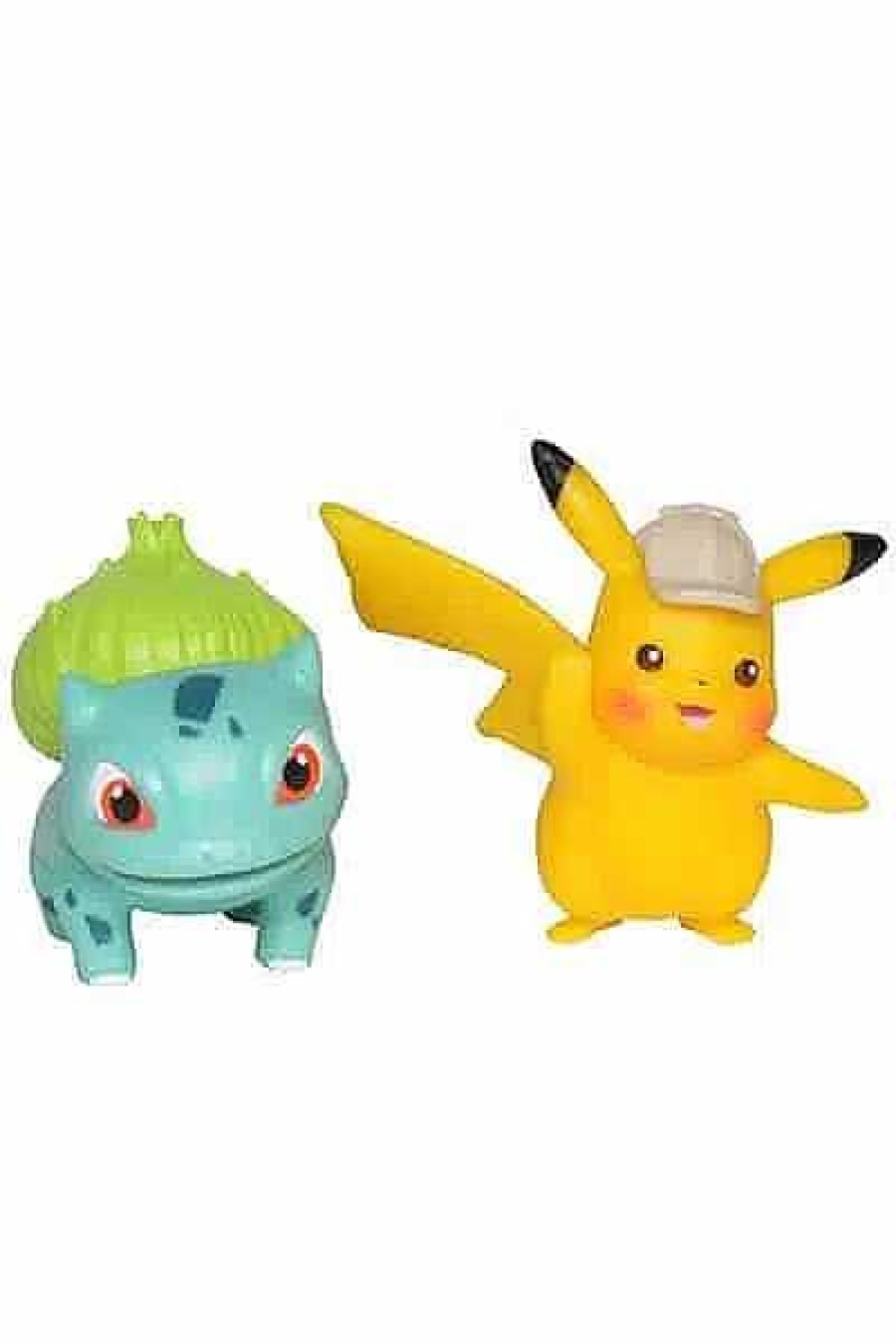 POCKET MONSTER Pokemon Figurer | Detective Pikachu & Bulbasuar Figurer