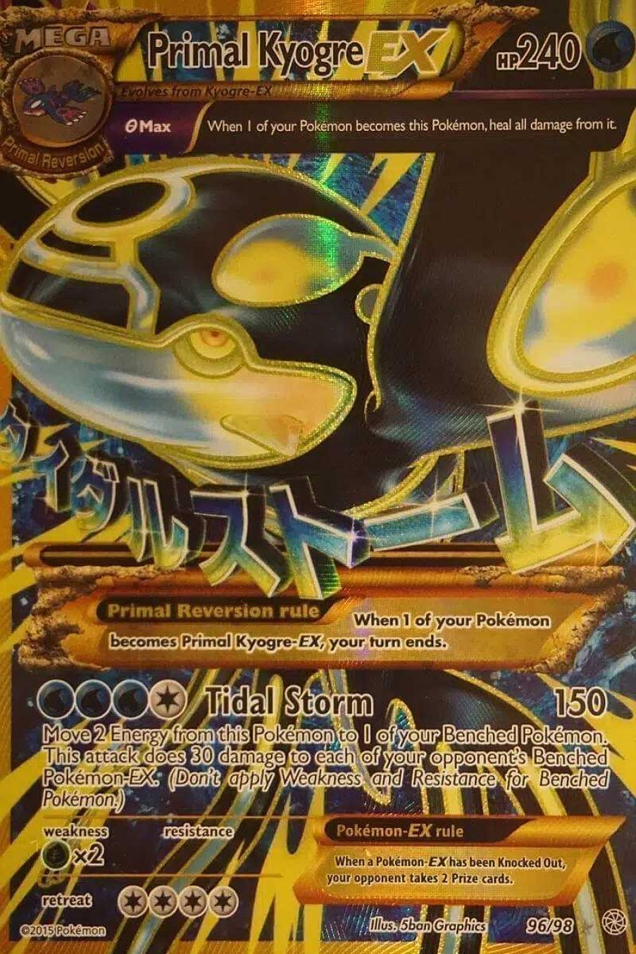 POCKET MONSTER Pokemon Kort | M Primal Kyogre Ex 96/98