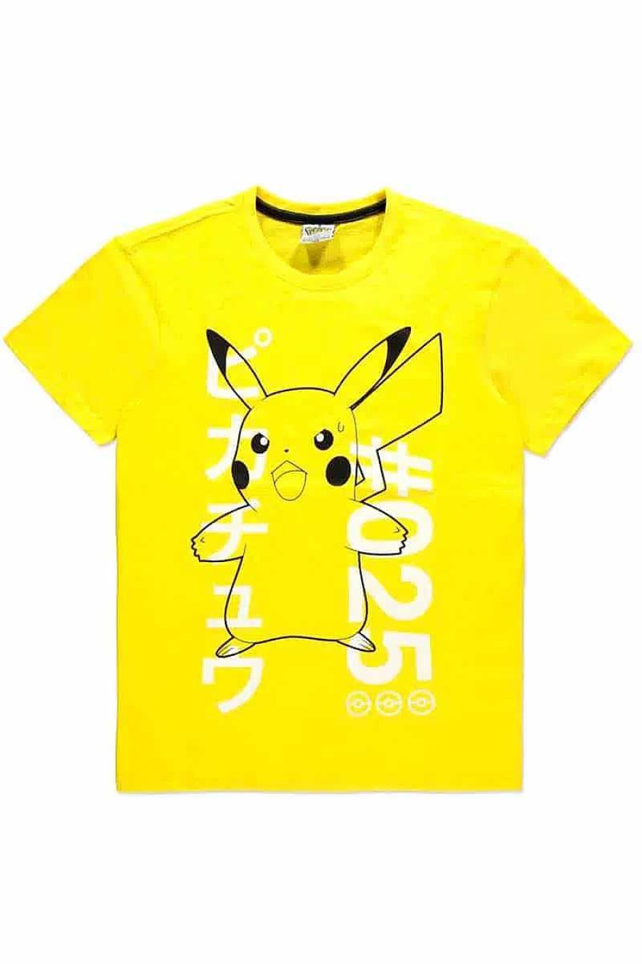 POCKET MONSTER Pokemon Til Bornevaerelset | Gul Pikachu T Shirt Medium