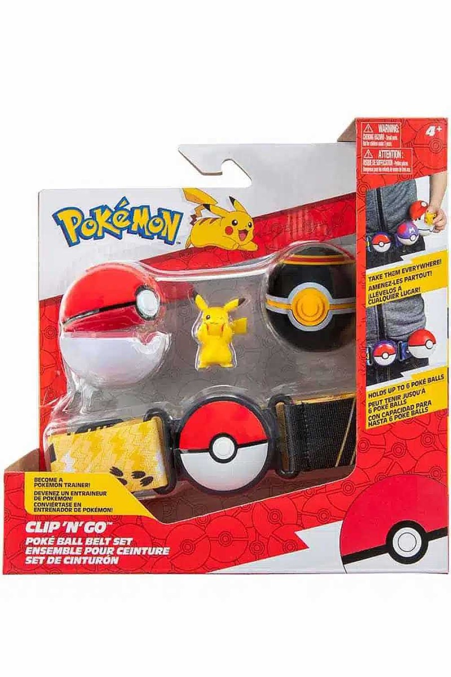 POCKET MONSTER Pokemon Figurer | Pikachu Baelte Med Poke Ball Og Luxury Ball