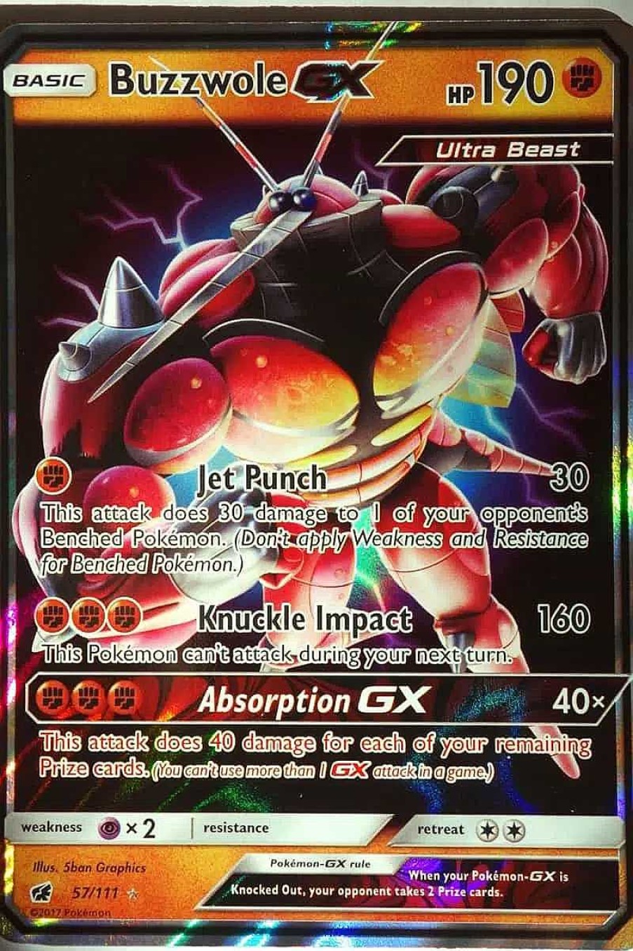 POCKET MONSTER Pokemon Kort | Buzzwole Gx 57/111