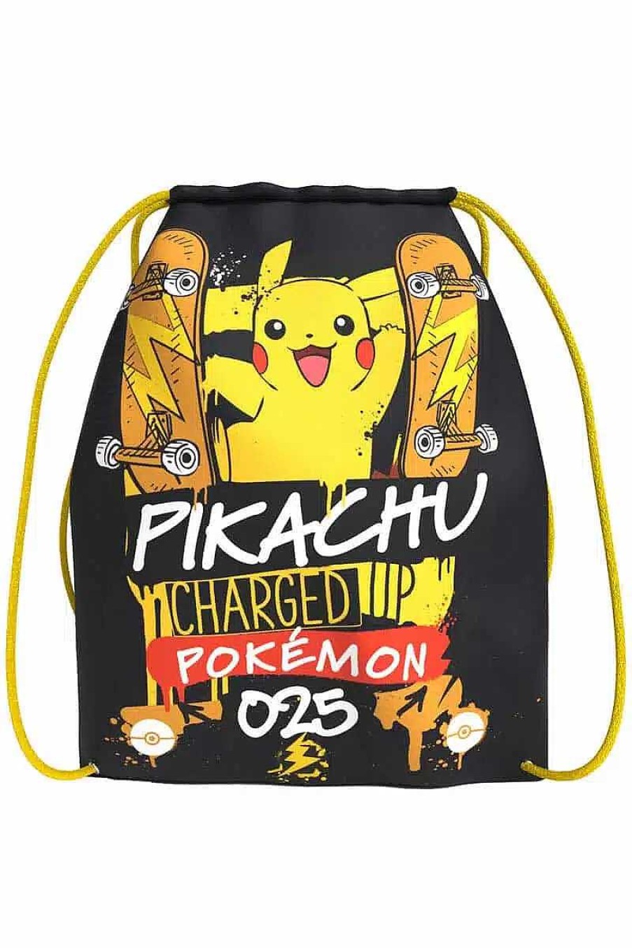 POCKET MONSTER Pokemon Skoleudstyr | Skating Pikachu Gymnastiktaske