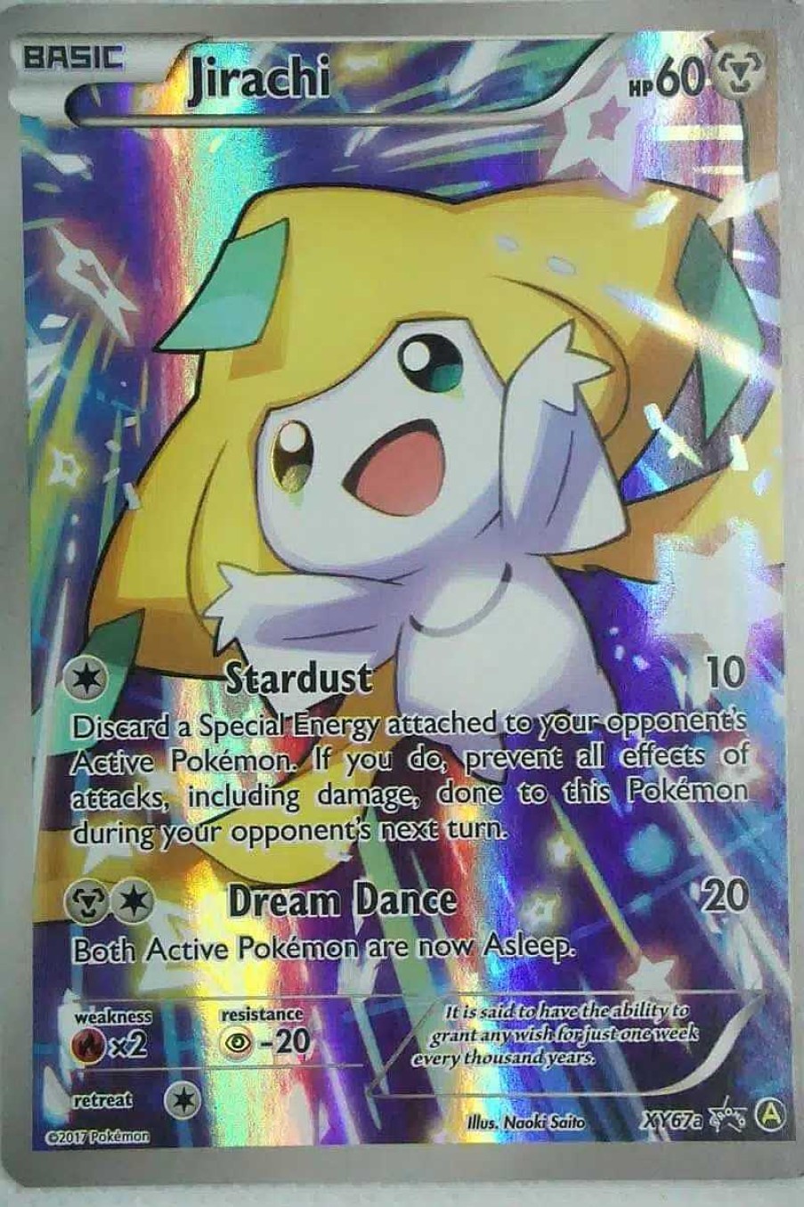 POCKET MONSTER Pokemon Kort | Jirachi Xy67A Full Art Promo