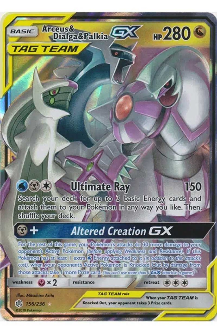 POCKET MONSTER Pokemon Kort | Arceus & Dialga & Palkia Gx 156/236