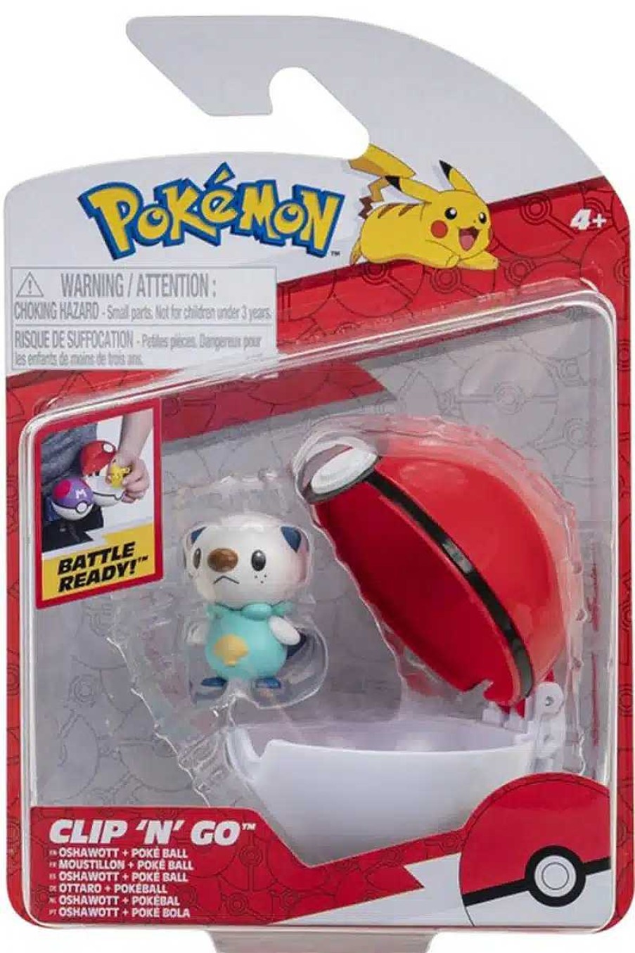 POCKET MONSTER Pokemon Figurer | Oshawott Og Poke Ball