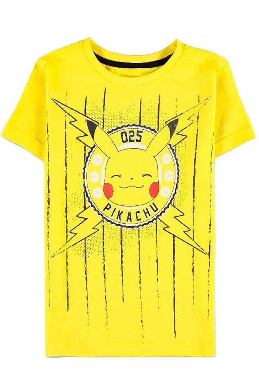 POCKET MONSTER Pokemon Til Bornevaerelset | Gul Pikachu T Shirt I Bornestorrelser