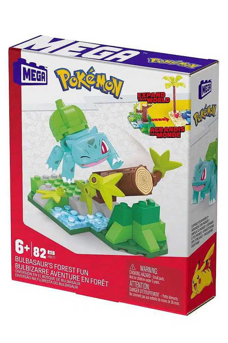 POCKET MONSTER Pokemon Figurer | Bulbasaur Skovsaet Mega Construx Figur