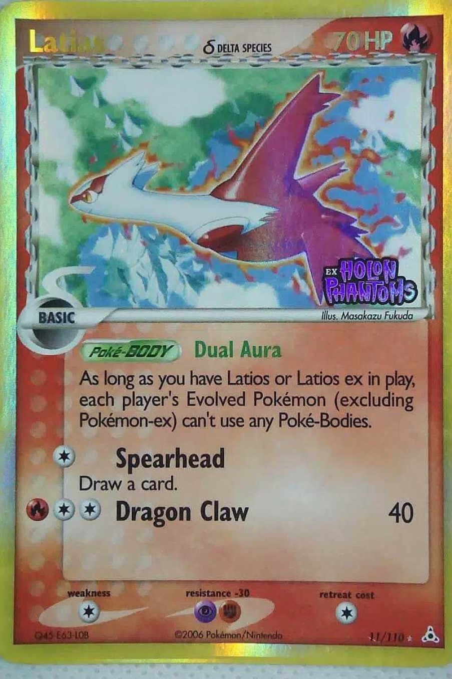 POCKET MONSTER Pokemon Kort | Latias (Delta Species)11/110 Reverse Holo