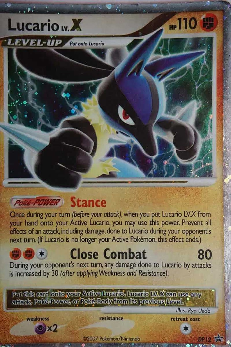 POCKET MONSTER Pokemon Kort | Lucario Lv.X Dp12 Ultra Rare