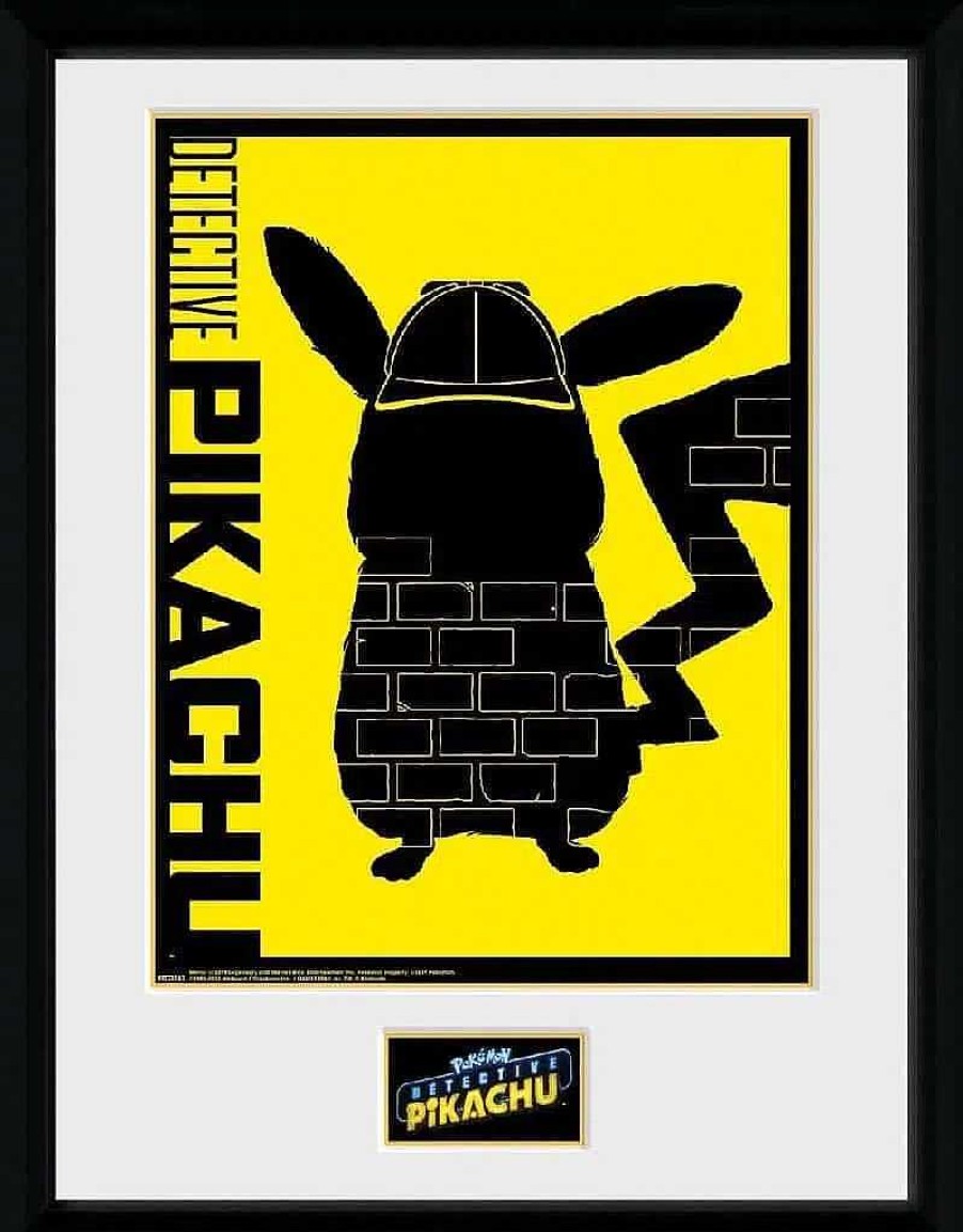 POCKET MONSTER Pokemon Til Bornevaerelset | Indrammet Plakat Med Detective Pikachu 1