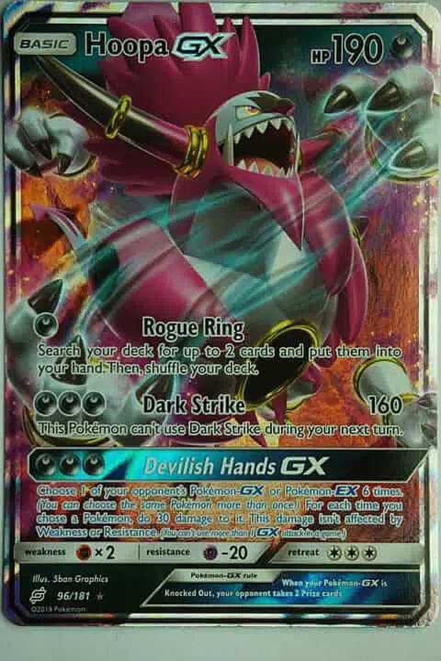 POCKET MONSTER Pokemon Kort | Hoopa Gx 96/181