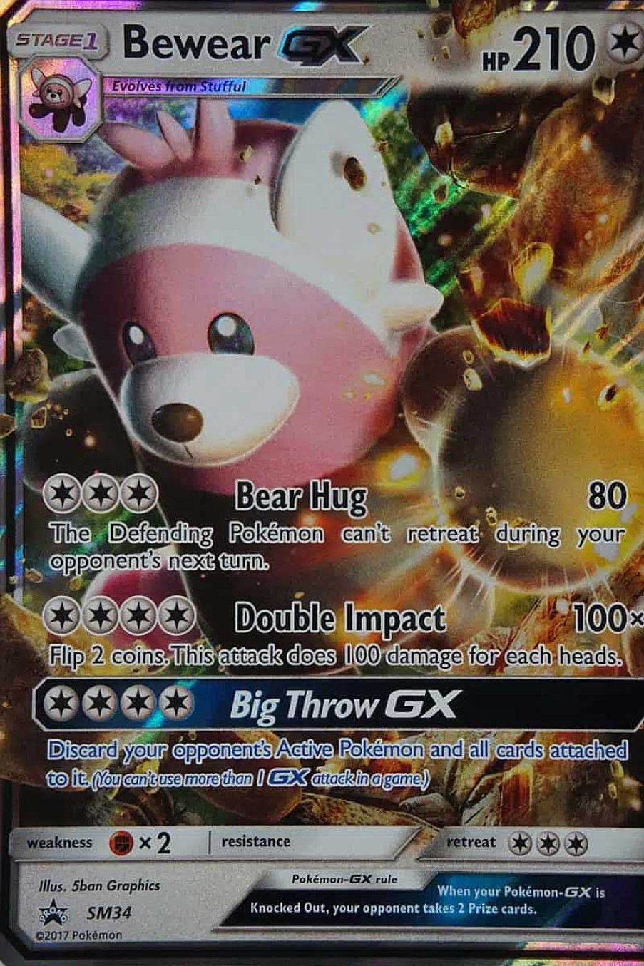 POCKET MONSTER Pokemon Kort | Bewear Gx Sm34