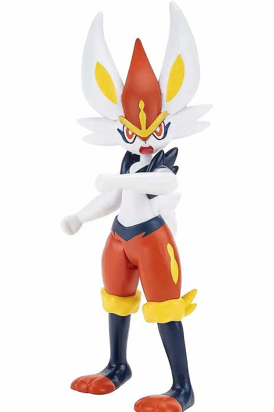 POCKET MONSTER Pokemon Figurer | Battle Feature Cinderace Figur