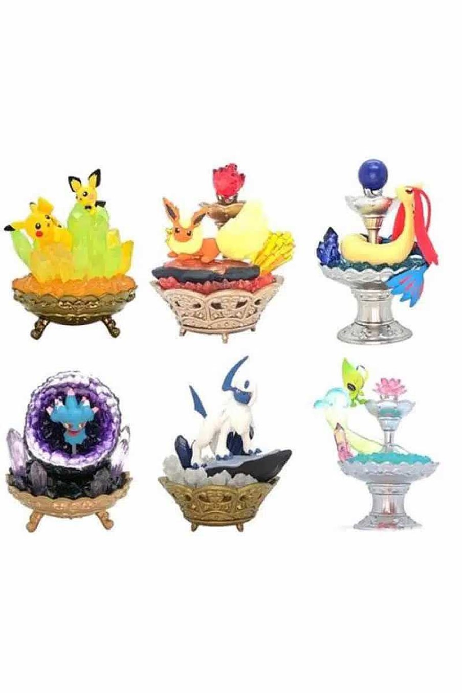 POCKET MONSTER Pokemon Figurer | 6 Pokemon Figurer Med Aedelstene