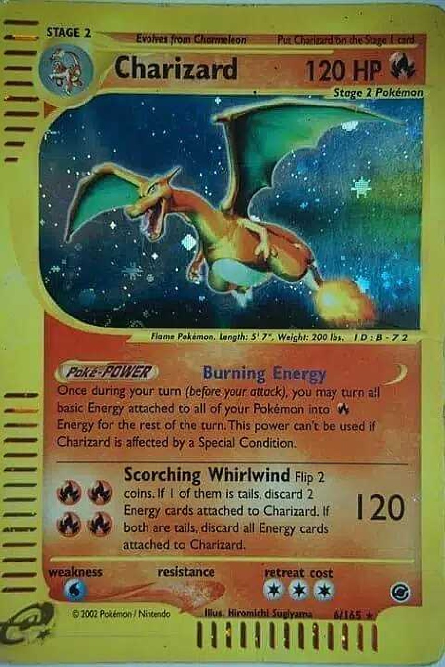 POCKET MONSTER Pokemon Kort | Charizard 6/165 Holo Rare