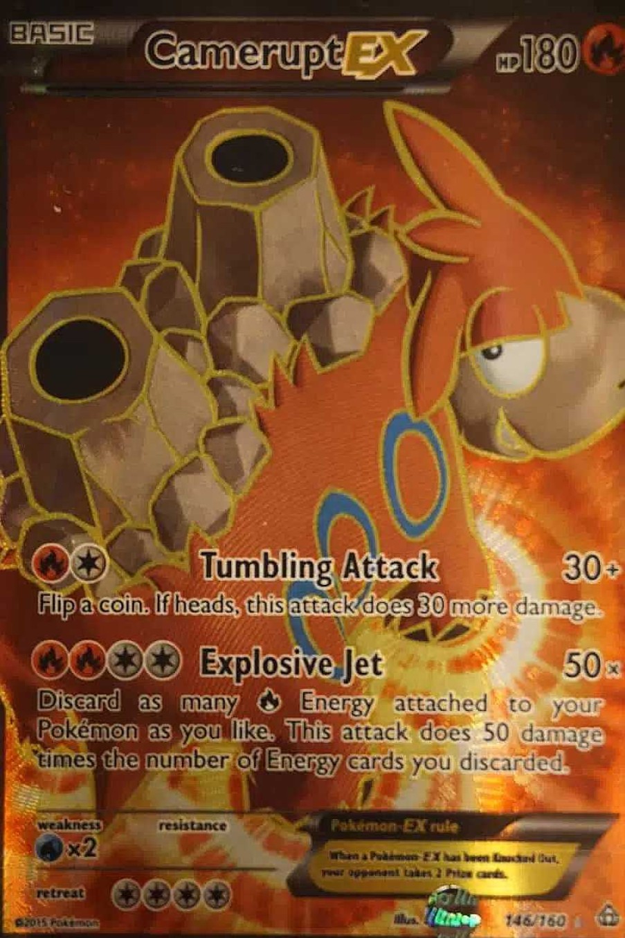 POCKET MONSTER Pokemon Kort | Camerupt Ex 146/160 Full Art