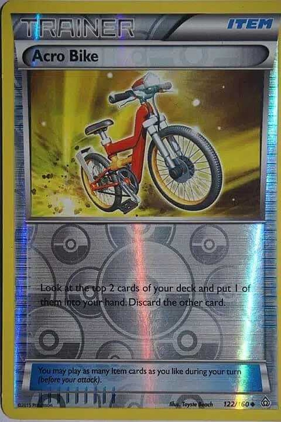 POCKET MONSTER Pokemon Kort | Acro Bike 122/160 Reverse Holo